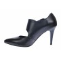 Pantofi stiletto dama din piele naturala toc 8cm - Model Roxanne Negru